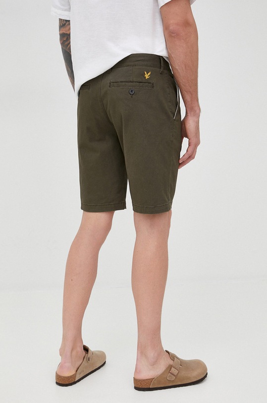 Šortky Lyle & Scott s elastanom zelená SH800VC.W485