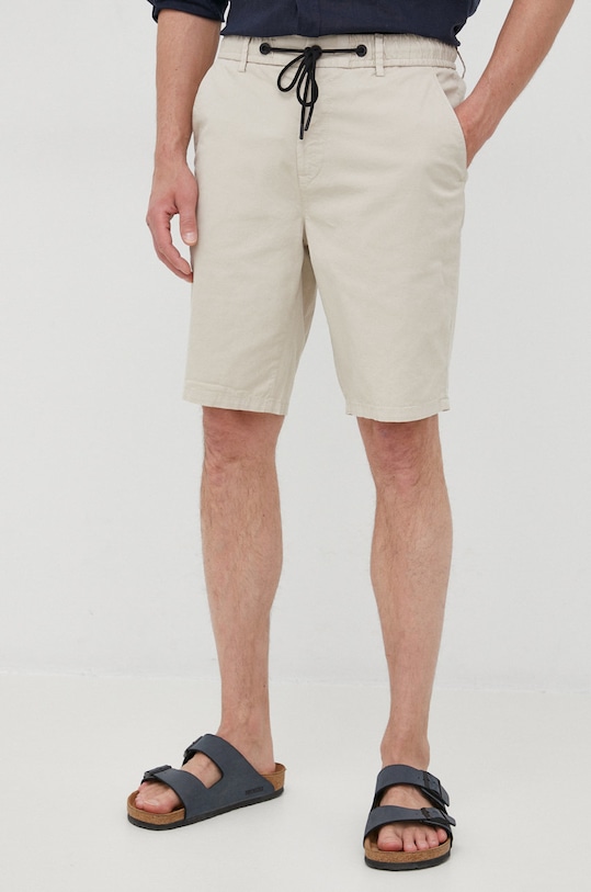 Šortky BOSS Boss Casual s elastanom béžová 50467084