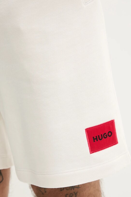 HUGO pantaloni scurti din bumbac alb 50466196