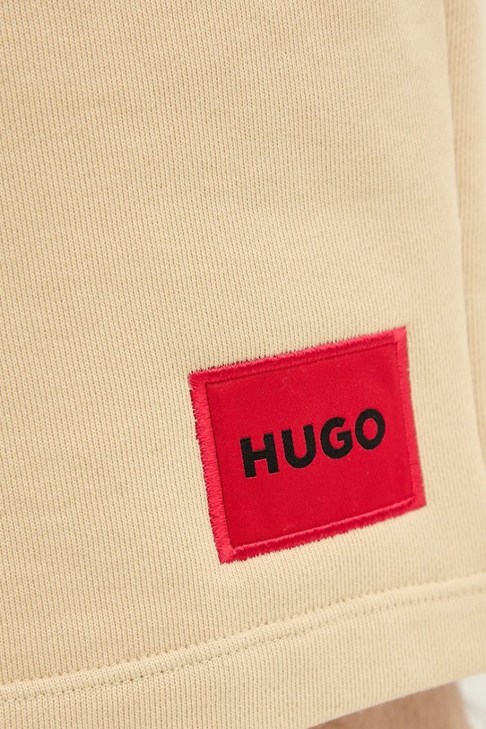 Хлопковые шорты HUGO Diz222 бежевый 50466196