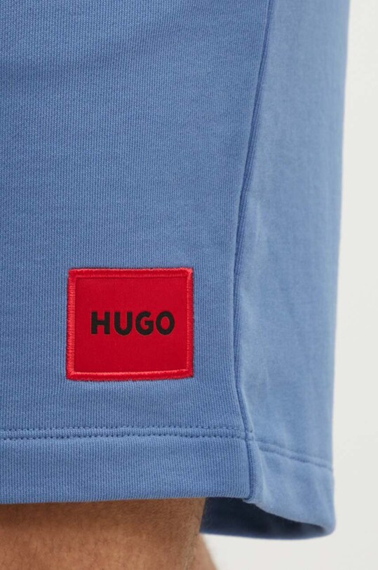 Βαμβακερό σορτσάκι HUGO μπλε 50466196