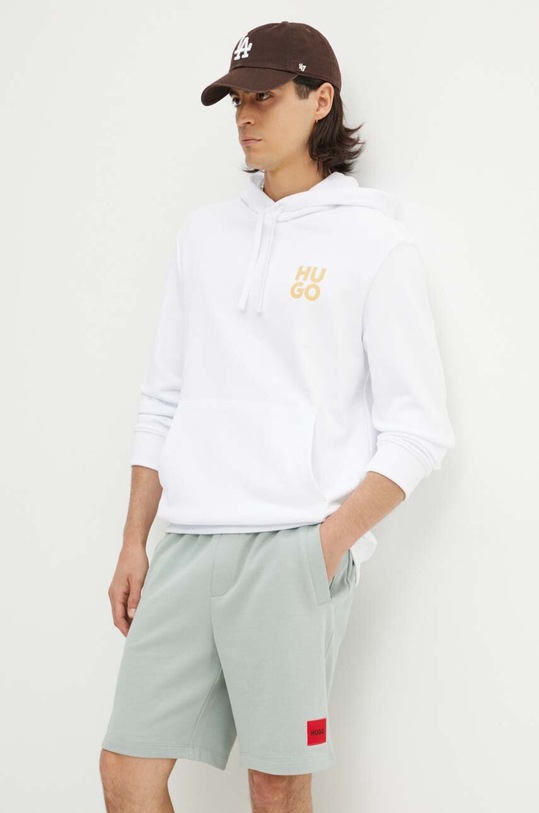 Bavlněné šortky HUGO zelená 50466196