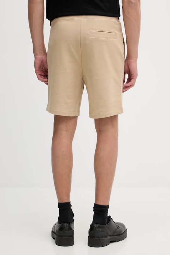 Oblačila HUGO trenirka kratke hlače moške bombažne Diz222 50466196 bež
