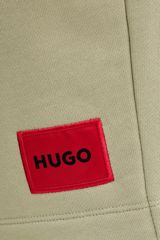 HUGO szorty bawełniane zielony 50466196