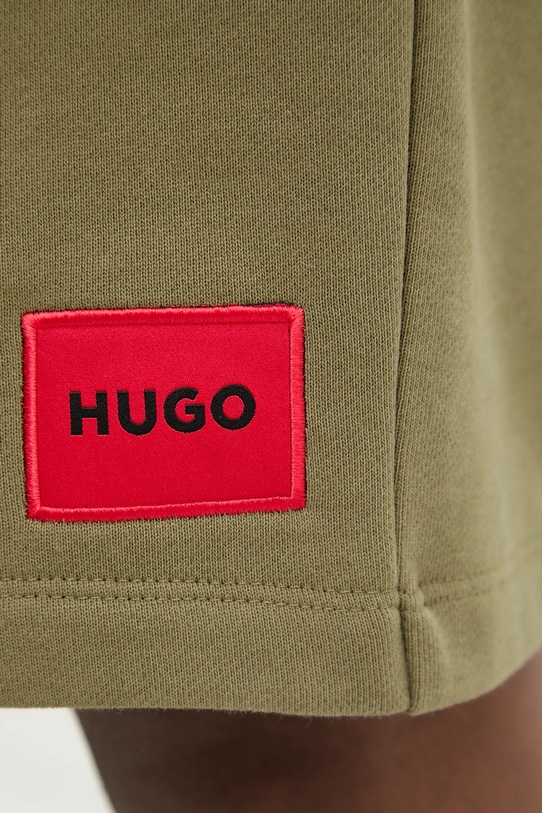 HUGO szorty bawełniane Diz222 zielony 50466196