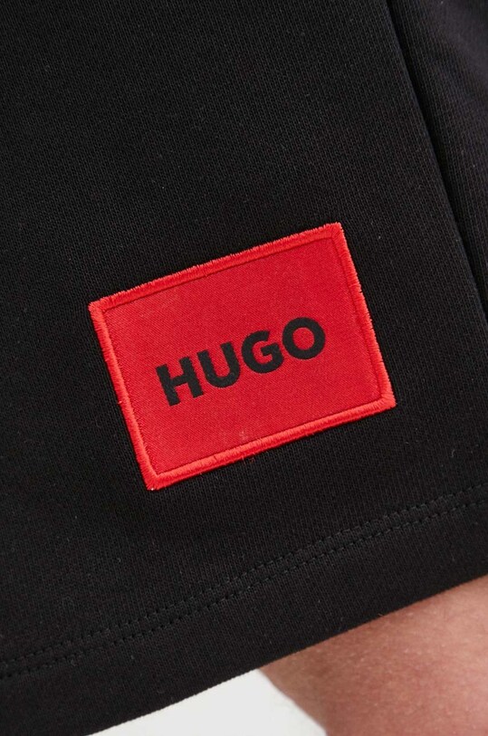 Bavlněné šortky HUGO 50466196 černá