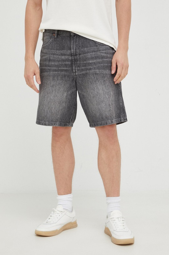 Odzież Wrangler szorty jeansowe W11ACE31F szary