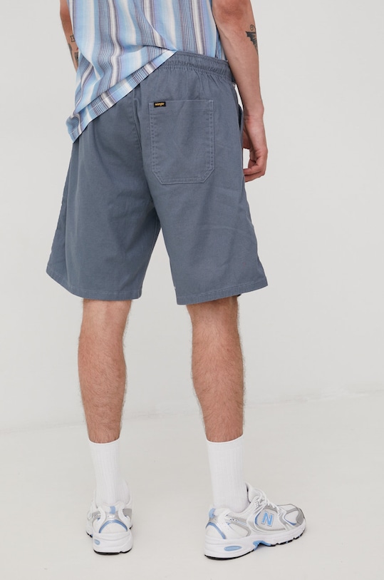 Odzież Wrangler szorty z domieszką lnu W11DD9XOD granatowy
