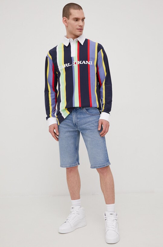Wrangler szorty jeansowe W15VYL29R niebieski SS22