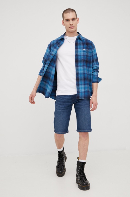 Wrangler szorty jeansowe W15VYL31Q granatowy SS22