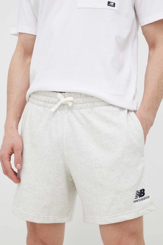 New Balance pantaloni scurți US21500SAH tricotaj gri US21500SAH