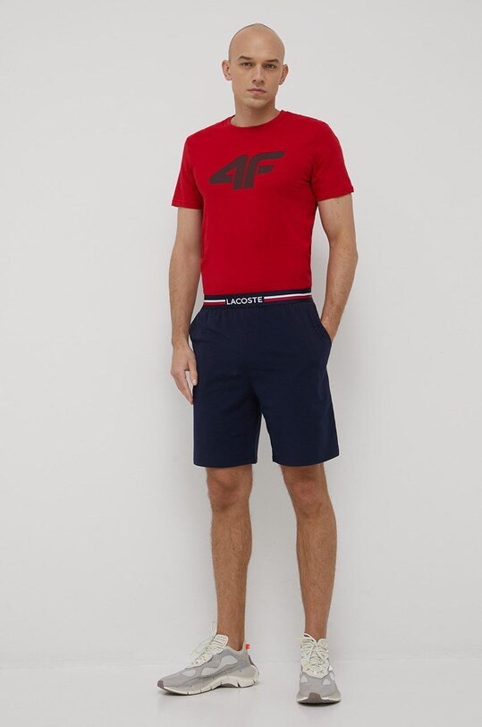 Lacoste pantaloni scurti GH3448 bleumarin SS22