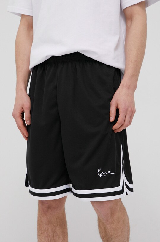 Karl Kani pantaloni scurti tricotaj negru ESSKKMMS01BLK