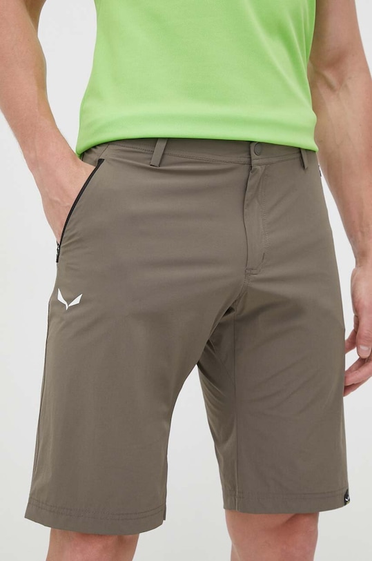 Salewa szorty outdoorowe Talveno z elastanem szary 00.0000027064
