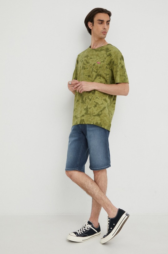 Mustang pantaloni scurti jeans Chicago Shorts Z 1012582.5000.883 albastru SS22