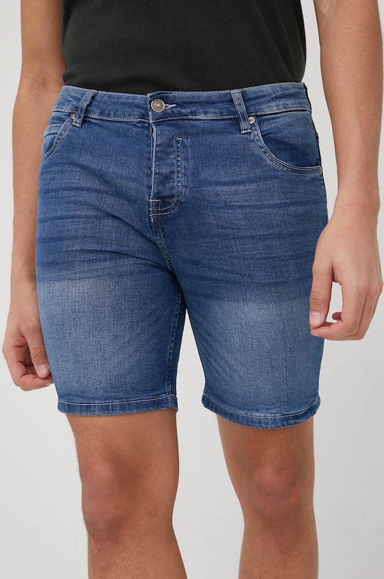 Brave Soul szorty jeansowe jeans niebieski MSRT.SIMONLB.LIG