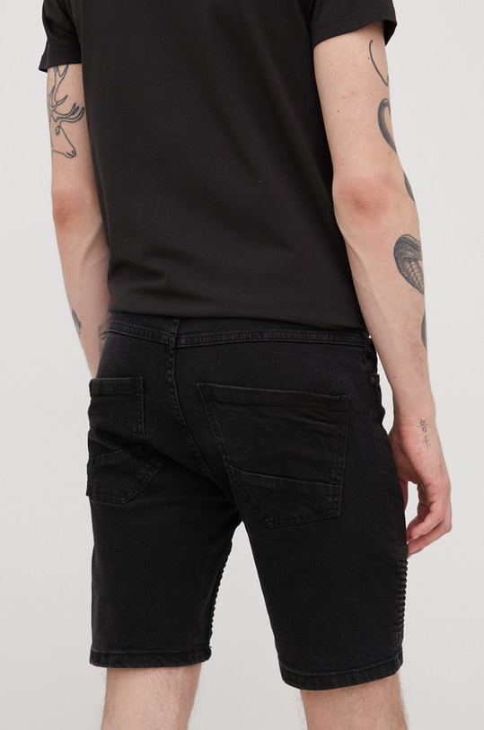 Odzież Brave Soul szorty jeansowe MSRT.BIKERV2.CHA czarny