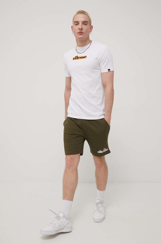 Ellesse szorty Silvan Fleece Short SHF09162 zielony SS23
