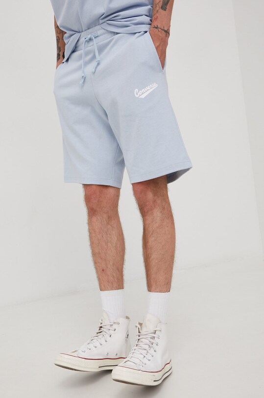 Converse pamut rövidnadrág dzsörzé kék 10018228.A20