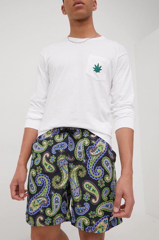 HUF szorty tkanina czarny pt00205