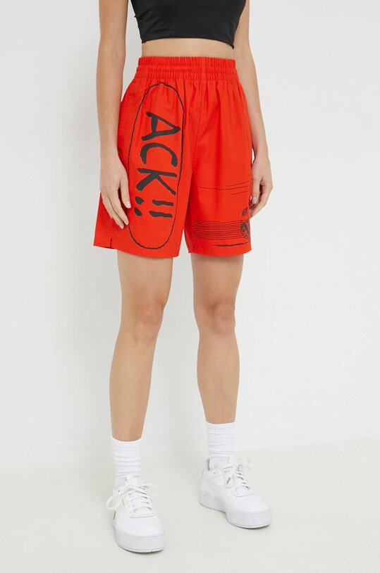 Bavlnené šortky Converse 10024377.A01 červená SS22