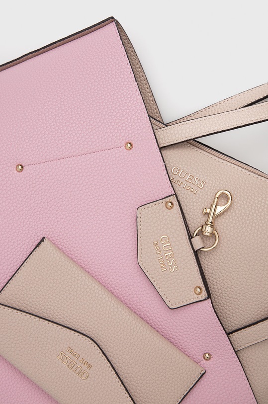 Oboustranná kabelka Guess ECO BRENTON růžová HWEVG8.39023
