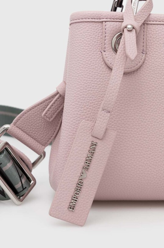 Emporio Armani borsa a mano in pelle Y3D176.YFO5E rosa
