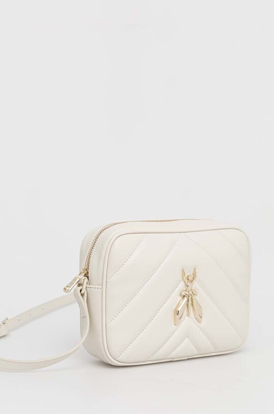 Kožna torba Patrizia Pepe CB0023.L004 bijela AW24