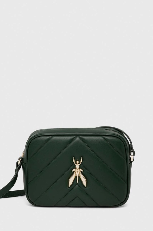 Patrizia Pepe torebka skórzana skóra licowa zielony CB0023.L004