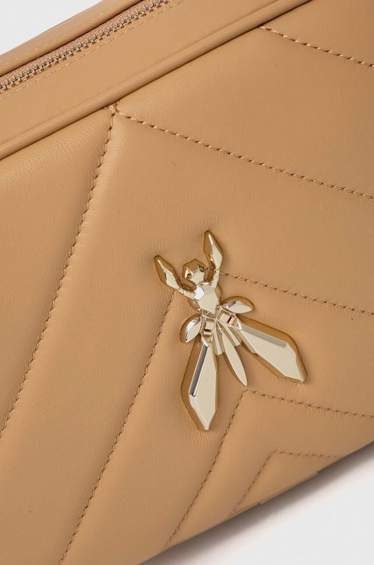Patrizia Pepe torebka skórzana beżowy CB0023.L004