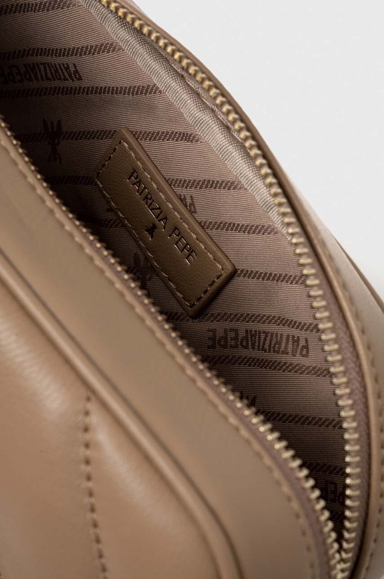 Kožená kabelka Patrizia Pepe béžová CB0023.L004