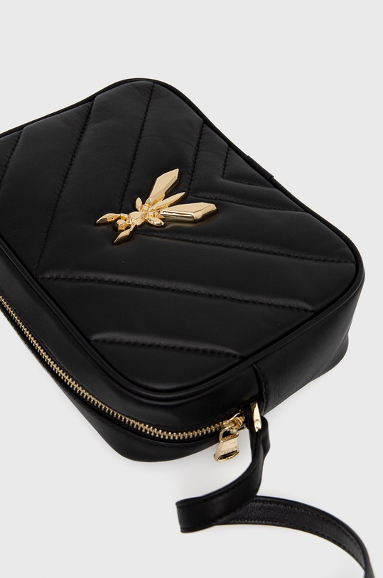 Kožená kabelka Patrizia Pepe CB0023.L004 čierna AW24