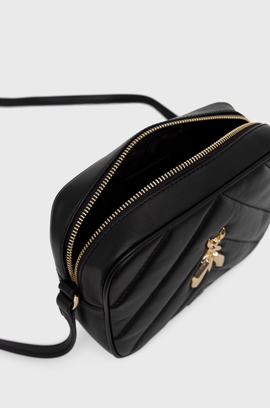 Kožená kabelka Patrizia Pepe CB0023.L004 čierna