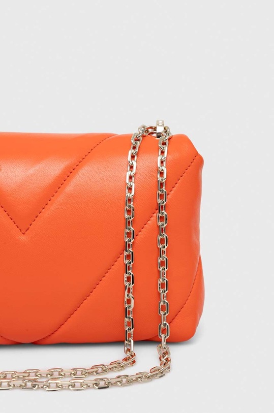 Kožená kabelka Patrizia Pepe oranžová CB0084.L006