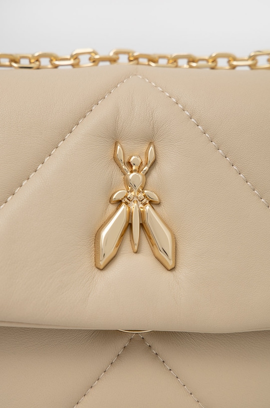 Patrizia Pepe torebka skórzana CB0084.L006 beżowy SS25