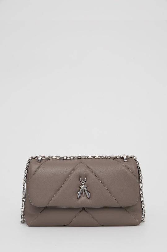 Patrizia Pepe torebka skórzana skóra licowa brązowy CB0084.L006