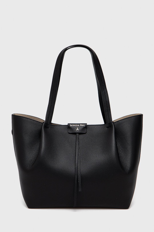 Kožená kabelka Patrizia Pepe CB8895.L001 černá AW23