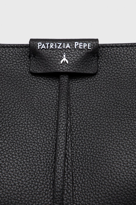 Kožená kabelka Patrizia Pepe černá CB8895.L001