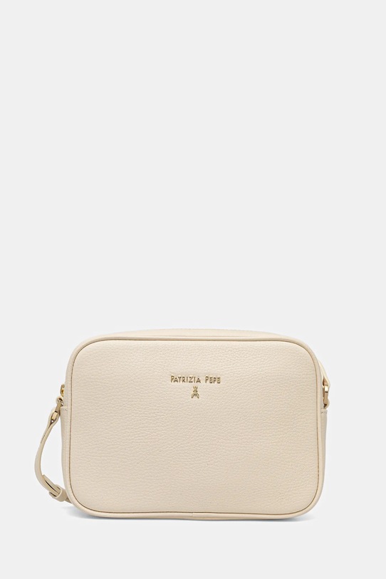 Patrizia Pepe borsa a mano in pelle pelle fiore beige CB8985.L001