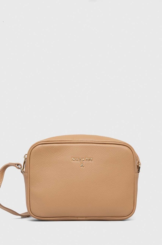 Patrizia Pepe torebka skórzana beżowy CB8985.L001