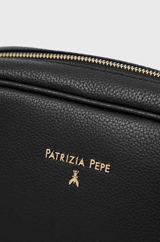 Δερμάτινη τσάντα Patrizia Pepe CB8985.L001 μαύρο SS25