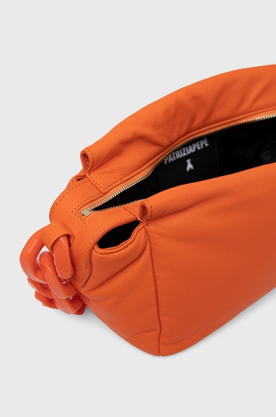 Kožená kabelka Patrizia Pepe 8B0275.L037 oranžová