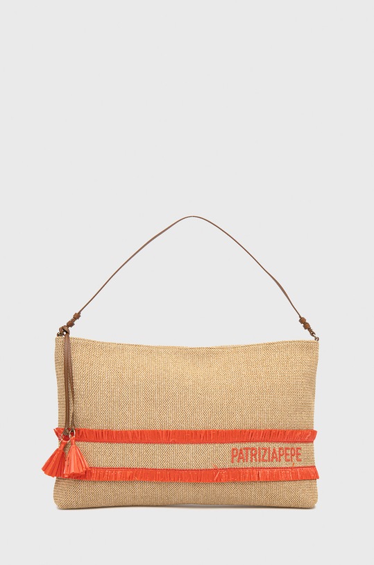 Patrizia Pepe torebka aplikacja beżowy 2B0012.V004