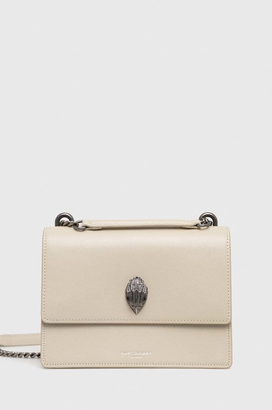 Kurt Geiger London torebka skórzana nie mieści A4 beżowy 2888541109