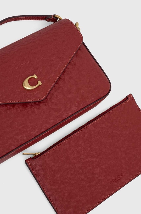 Шкіряна сумочка Coach C8439 червоний