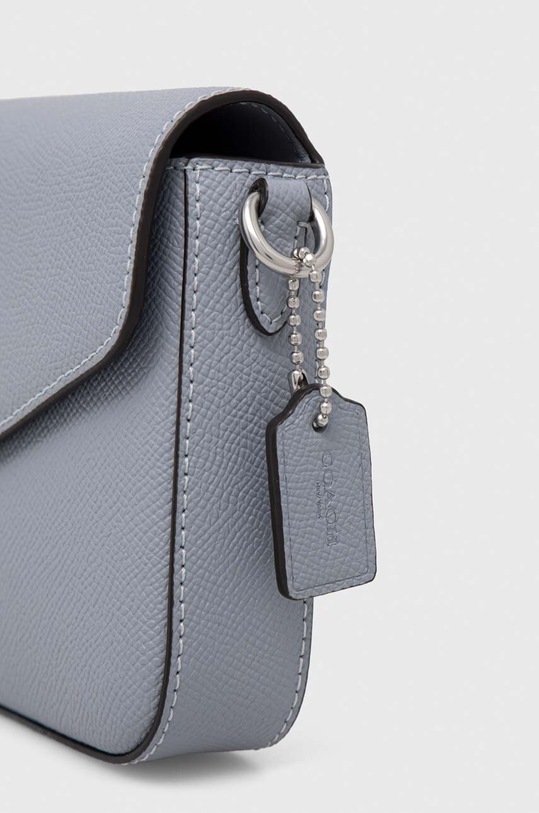 Шкіряна сумочка Coach C8439 сірий