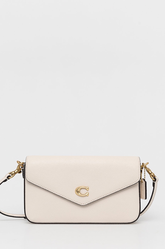 Coach torebka skórzana C8439 Wyn Crossbody skóra licowa beżowy C8439