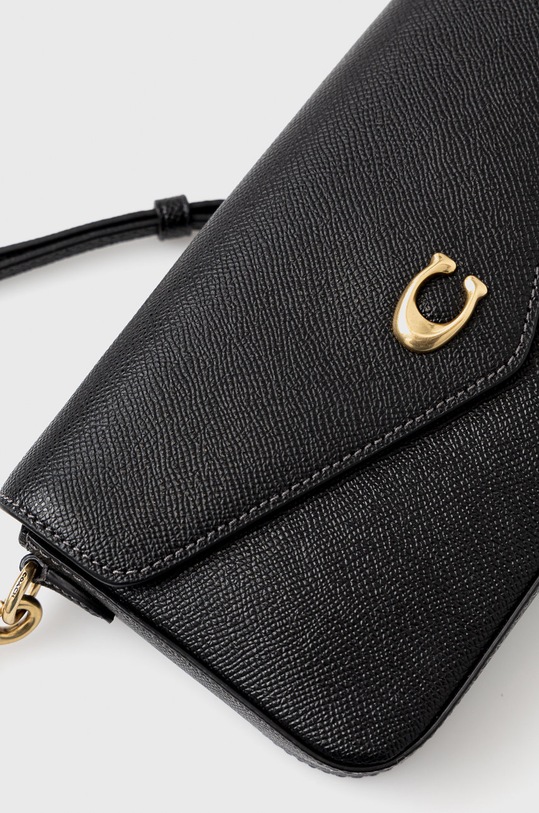 Coach poseta de piele negru C8439