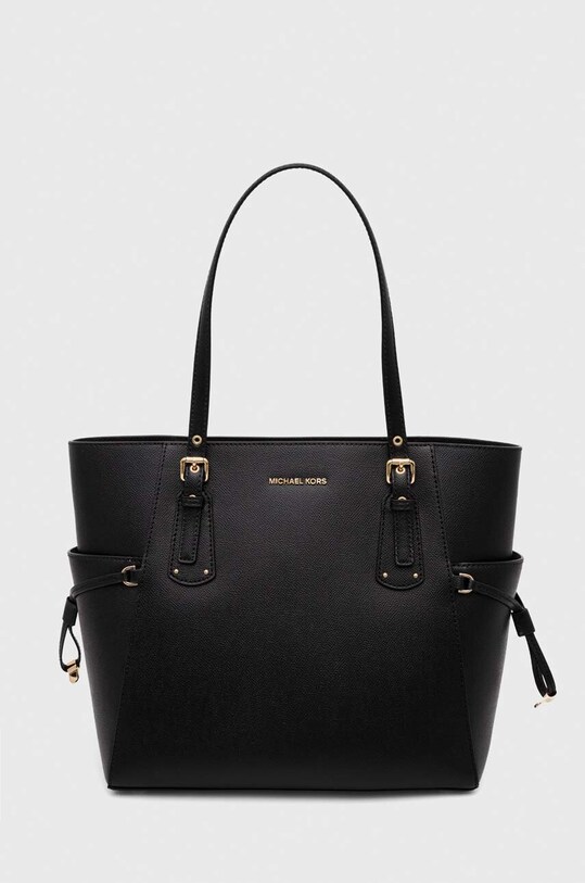 MICHAEL Michael Kors torebka skórzana skóra licowa czarny 30H7GV6T9L.