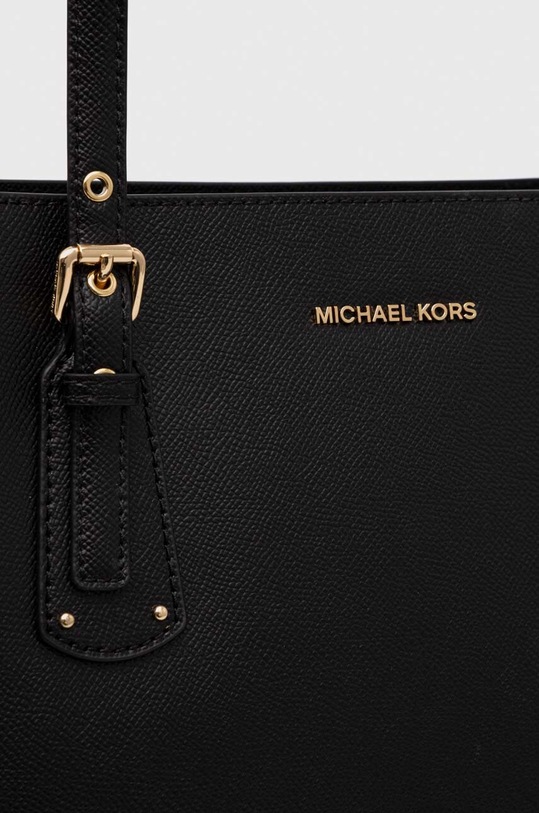 Kožená kabelka MICHAEL Michael Kors čierna 30H7GV6T9L.
